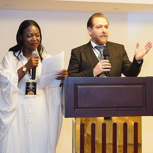 GIGT GROUP representative speaking at an international event